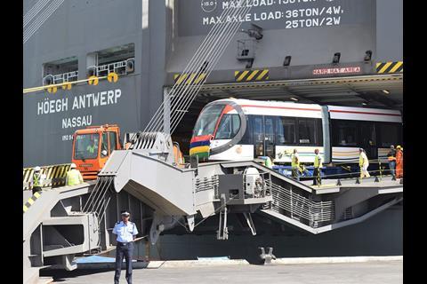Five more CAF LRVS expected to arrive in Mauritius by the end of the year.